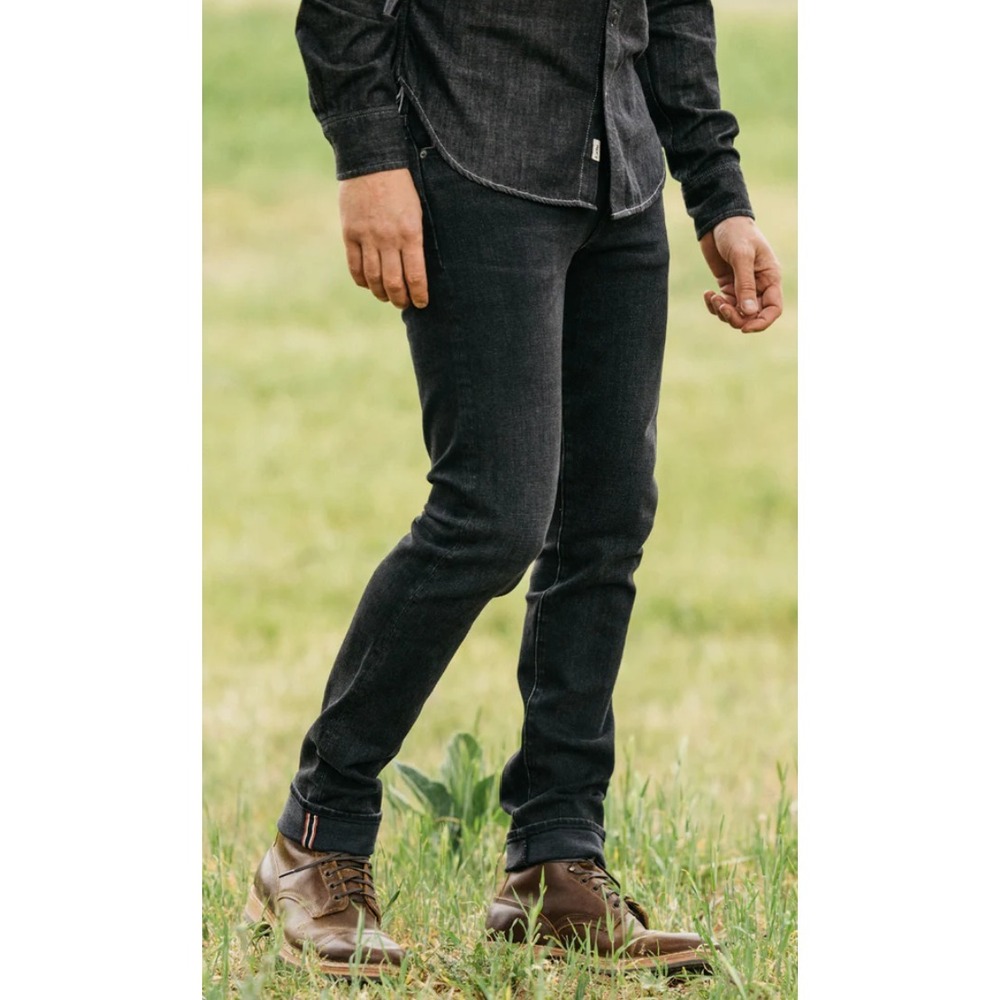 Hiroshi Kato Jeans Mens 31 (Fit 32x34) Black Paul Wash Pen Slim Stretch Selvedge